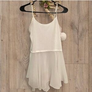 Body Central White Sheer Tank Top
